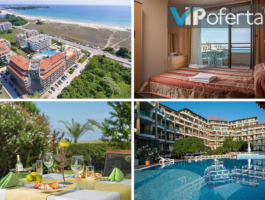 ВИП Оферта за Еднодневен пакет в студио или апартамент на база All inclusive, басейни и анимация в Апартхотел Престиж Сити 2, Приморско