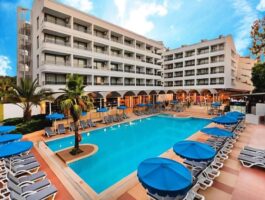 Оферта На 30м. от плажа в KAYA MARIS HOTEL 4*, Мармарис, Турция. Чартърен полет от София + 7 нощувки за ДВАМА на база All Inclusive
