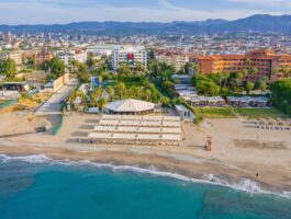 Оферта Ultra All Inclusive почивка на 75 м. от плажа в Конаклъ, Алания, Турция! Полет от София + 7 нощувки за ДВАМА в Timo Deluxe Resort Hotel Superior EXCLUSIVE 5* + басейни и водни пързалки