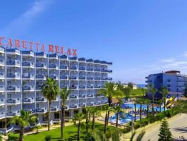 Оферта Ранни записвания за май и юни в хотел Caretta relax 4*, Алания, Анталия! Автобусен транспорт + 7  Аll Inclusive нощувки на човек + басейн и водни пързалки