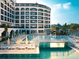 Оферта Ultra All inclusive през май в SIDE MOON PALACE 5*, Сиде, Турция! Транспорт + 7 нощувки за ДВАМА . Дете до 12.99 безплатно.