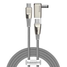 Бързо зареждащ кабел за данни Baseus Flash Series с кръгла глава Type C към C + DC 100W 2m
