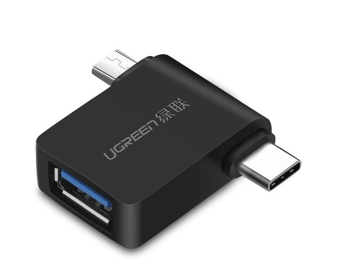 Адаптер USB 3.0 към USB-C + micro-USB UGREEN