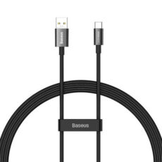 Кабел Baseus Superior Series USB към USB-C, 65W, PD, 1m (черен)