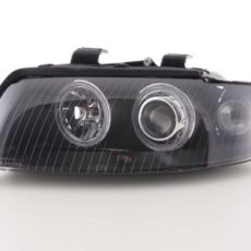 Кристални фарове за Angel Eyes AUDI A4 (2001-2004) - черни