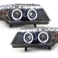 Кристални фарове  DAYLINE BMW E90  (05-08) - черни