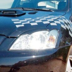 Вежди за фаровете за TOYOTA Corolla (2002+) hatchback - черни