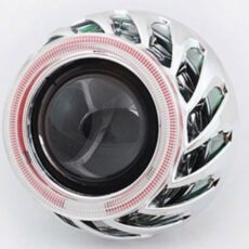 Биксенон лупи за вграждане MORIMOTO MINI SPIRAL 2.5" - с бял вътрешен и зелен външен ринг