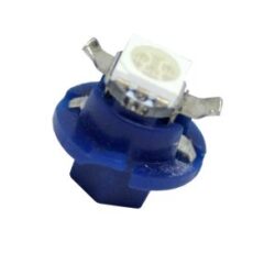 Диодна крушка тип B8.4D 12V / 2W с 1smd 5050 - синя