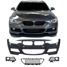 Предна Броня за BMW F30 (2011+) - M-Tech с отвори за парктроник - JOM