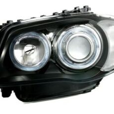 Кристални фарове за BMW E87 Angel Eyes (2004-2011) - черни